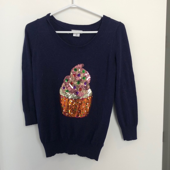 Cupcake Sequin Sweater - Picture 1 of 3
